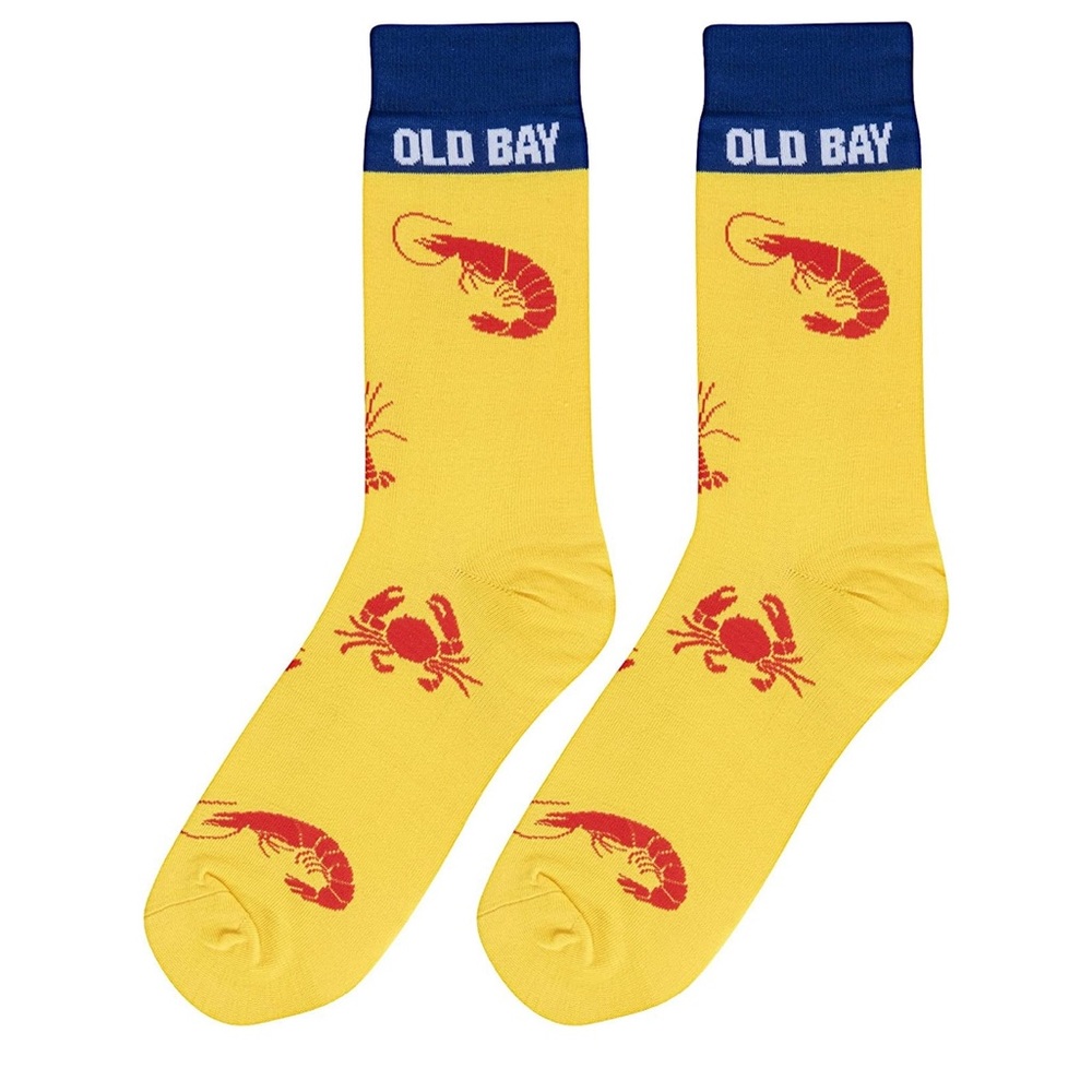 OLD BAY Crazy Fun Printed Crew Socks OS
